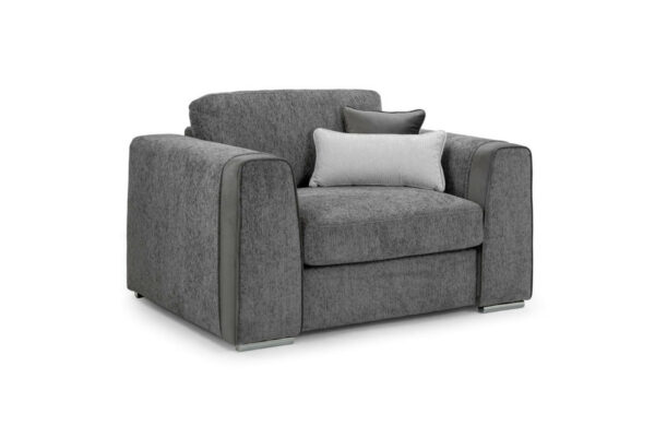 bedworld Naples Grey Armchair Sofa