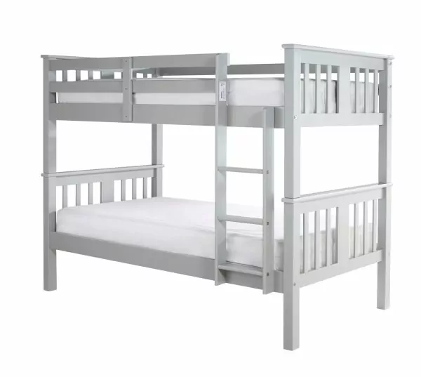 bedworld Navaro grey wooden bunk bed