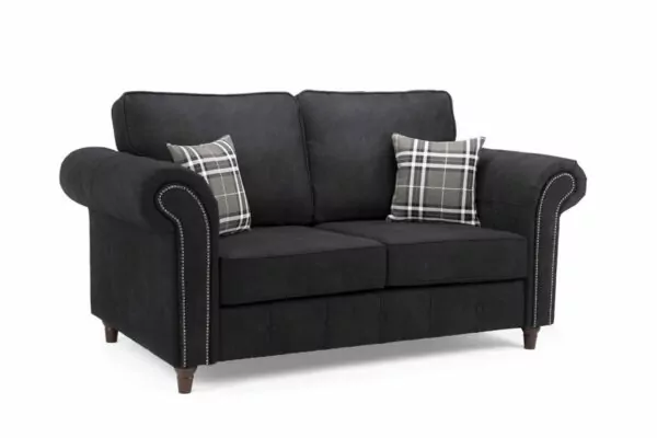bedworld Oakland Charcoal 2 Seater Sofa