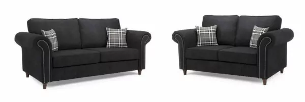 bedworld Oakland Charcoal 3+2 Set Sofa