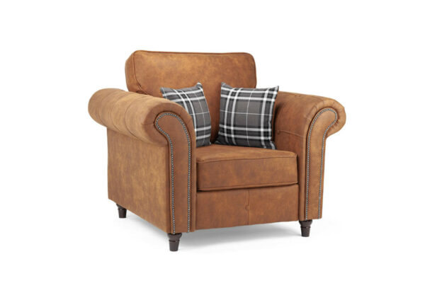 bedworld Oakland Tan Armchair Sofa