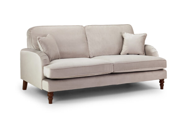 bedworld Rupert Beige 3 Seater Sofa