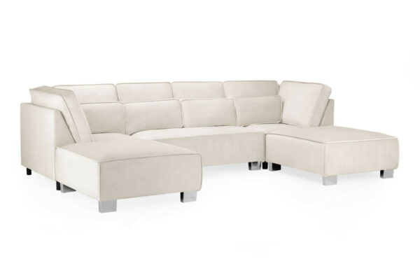 bedworld Sloane Beige U Shape Corner Sofa