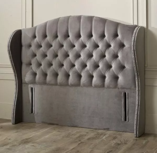 bedworld Belgravia Wing Floor Standing Headboard With Studs