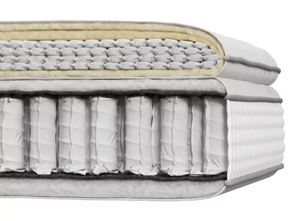 bedworld British Wool Cashmere Silk 8000 Pocket Natural Mattress