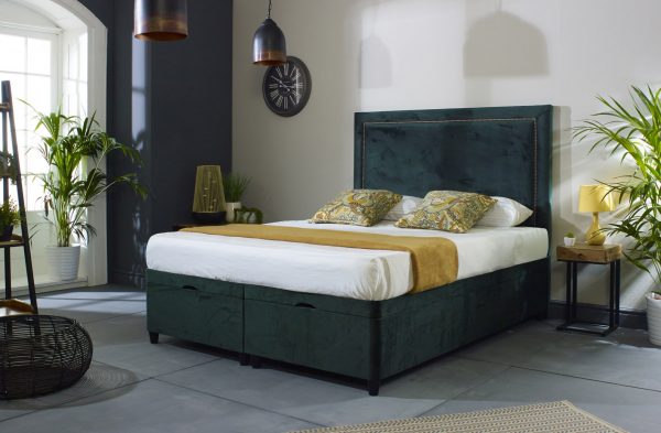 Bedworld Grace Floor Standing Headboard With Copper Studs