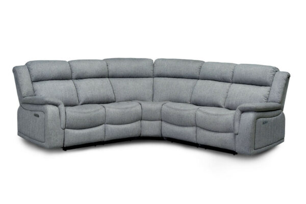 bedworld Linden Grey Large Corner Electric Recliner Sofa