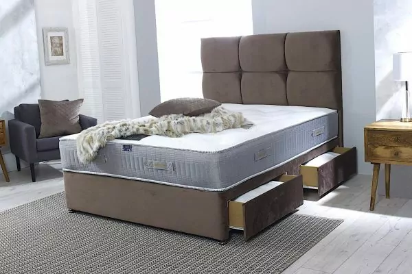 bedworld Sterling Pocket Sprung Series 2500 Wool Divan Bed