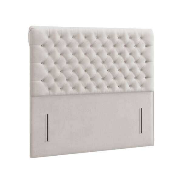 Bedworld Swan Chesterfield Scrolled Floor Standing Headboard