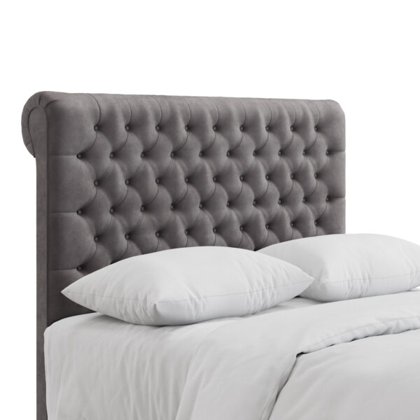 bedworld Swan Chesterfield Scrolled Floor Standing Headboard
