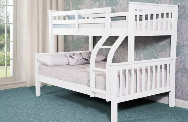 bedworld Sweet Dreams Connor White Wooden Triple Bunk Bed