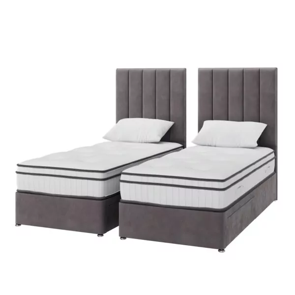 Bedworld Zip And Link 2000 Pocket Spring Memory Foam Divan Set