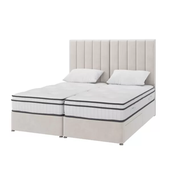 bedworld Zip and Link 2000 Pocket Spring Memory Foam Divan Set