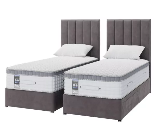 Bedworld Zip And Link Peninsula 4000 Pocket Spring Divan Set
