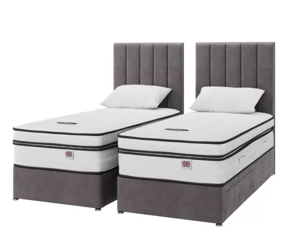 Bedworld Zip And Link Primacy 4500 Pocket Gel Divan Set