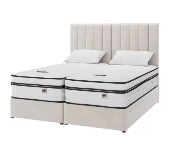 bedworld Zip and Link Primacy 4500 Pocket Gel Divan Set
