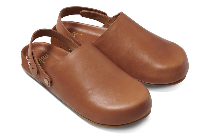 beek Brant Leather Mules Tan