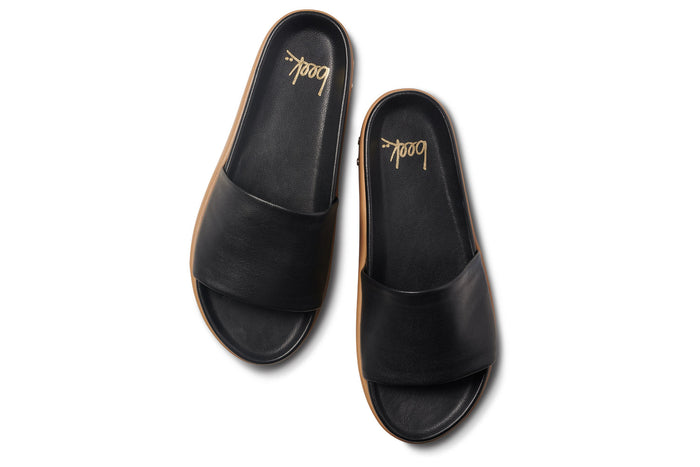 Beek Chick Leather Platform Sandal Black