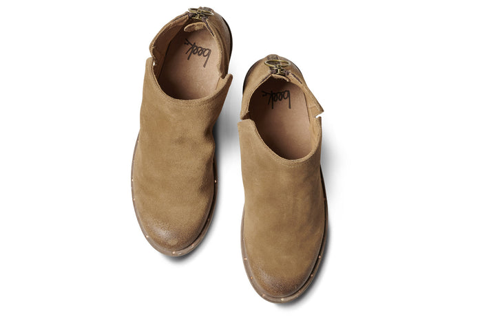 Beek Falcon Suede Ankle Bootie Chestnut