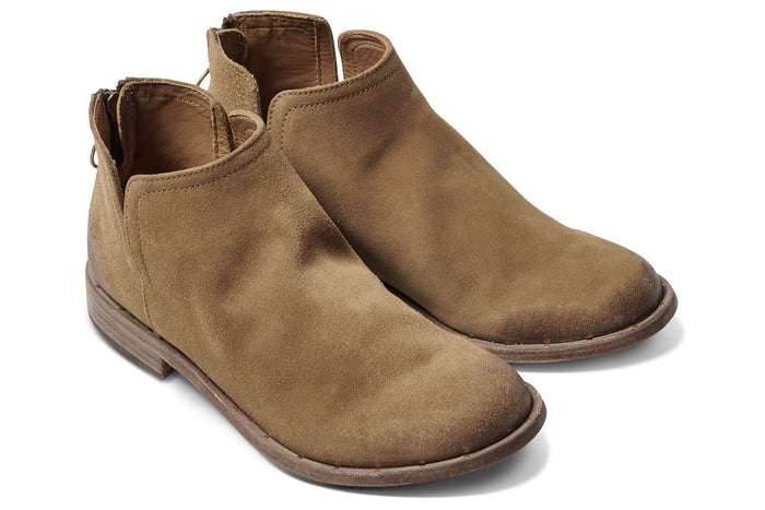 beek Falcon Suede Ankle Bootie Chestnut