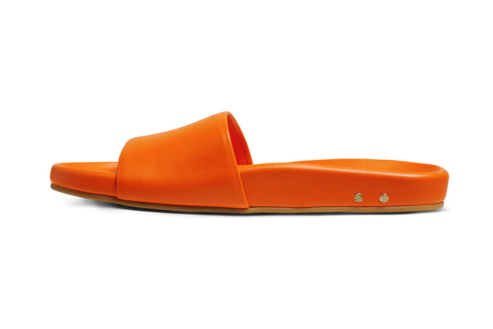 Beek Gallito Leather Slide Sandal Flame