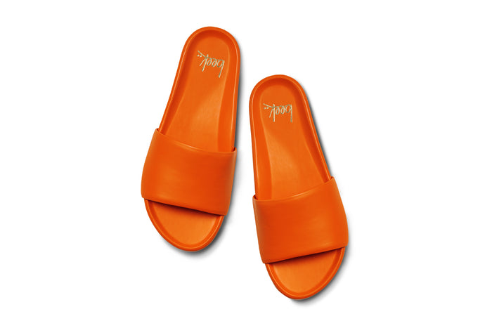 Beek Gallito Leather Slide Sandal Flame
