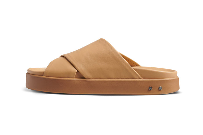Beek Hen Leather Platform Sandal Beach
