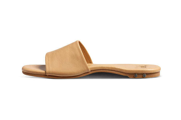 Beek Honeybird Leather Slide Sandal Beach