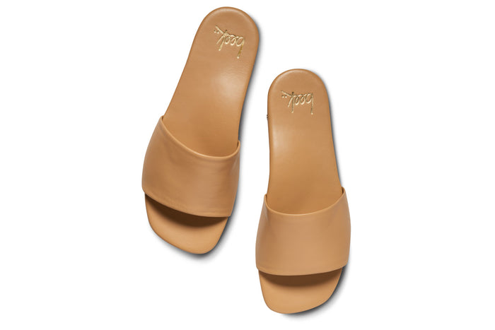 Beek Honeybird Leather Slide Sandal Beach