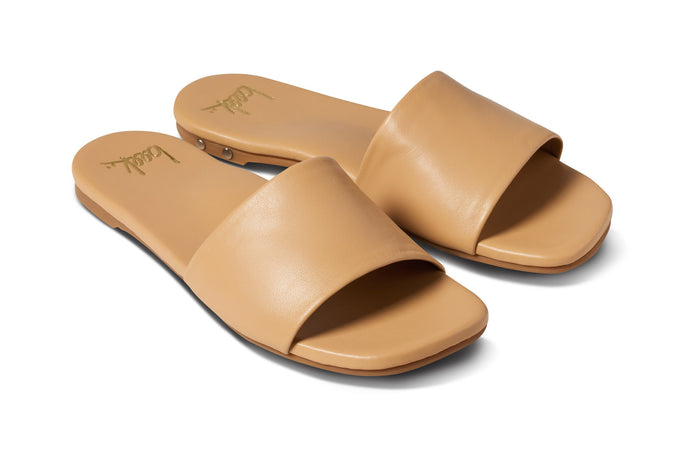 beek Honeybird Leather Slide Sandal Beach