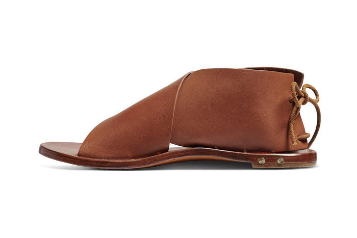 Beek Loon Ankle Tie Sandal Tan