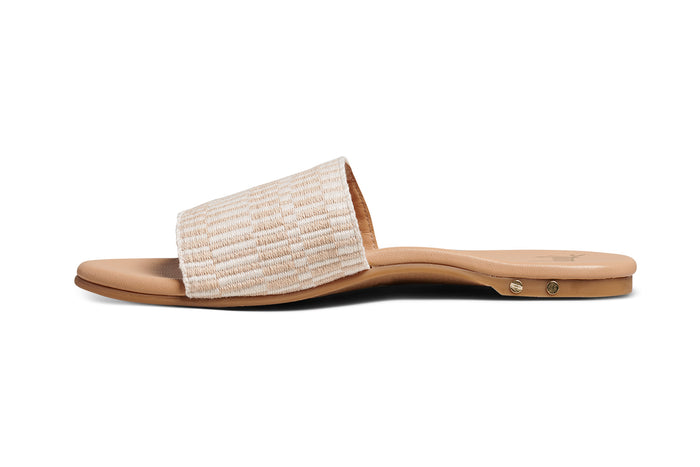 Beek Marshbird Leather Slide Sandal Beach