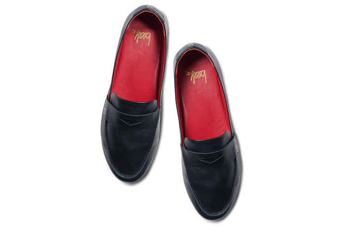 Beek Moorhen Leather Loafer Black