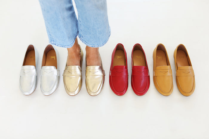 Beek Moorhen Leather Loafer Gold