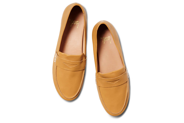 Beek Moorhen Leather Loafer Honey