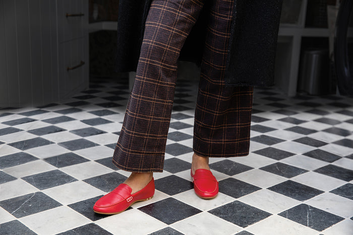 Beek Moorhen Leather Loafer Lipstick