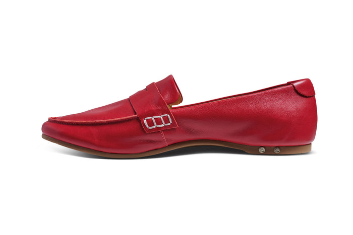 Beek Moorhen Leather Loafer Lipstick