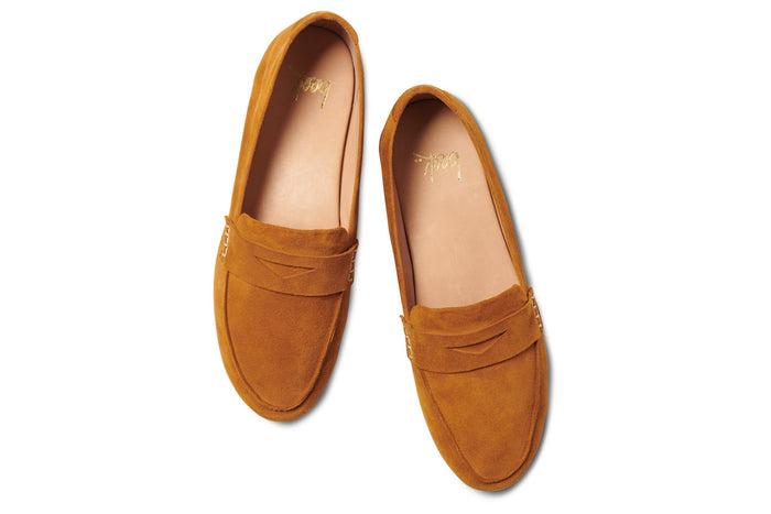 Beek Moorhen Suede Loafer Caramel