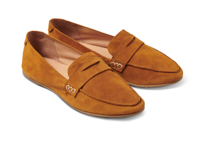 beek Moorhen Suede Loafer Caramel