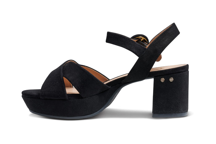 Beek Partybird Platform Heel Black