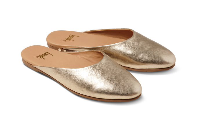 beek Phoebe Ballet Mule Gold