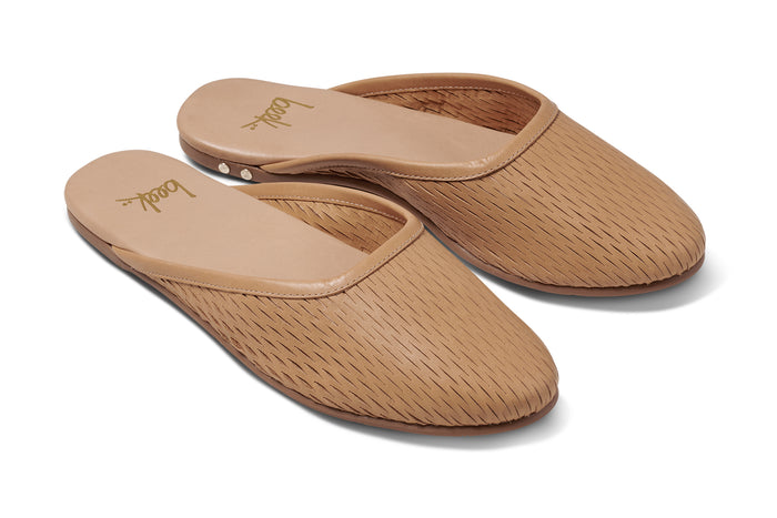 beek Phoebe Perf Ballet Mule Honey