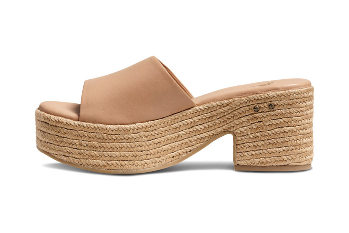 Beek Prinia Jute Platform Heeled Sandal Beach