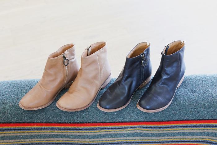 Beek Quail Leather Ankle Boot Saddle