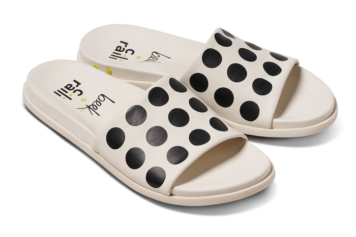 beek Railibird Leather Slide Sandal Dot