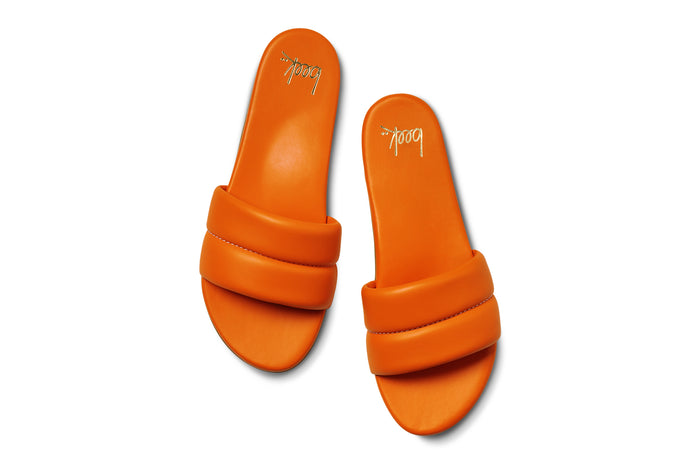 Beek Sugarbird Leather Slide Sandal Flame