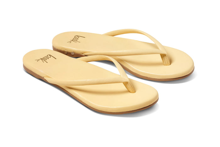 beek Sunbeam Leather Flip Flop Sandal Glow