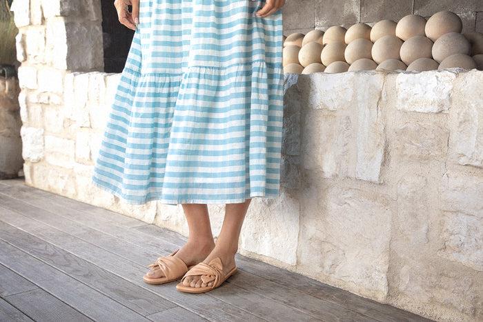 Beek Sweetbird Leather Slide Sandal Beach