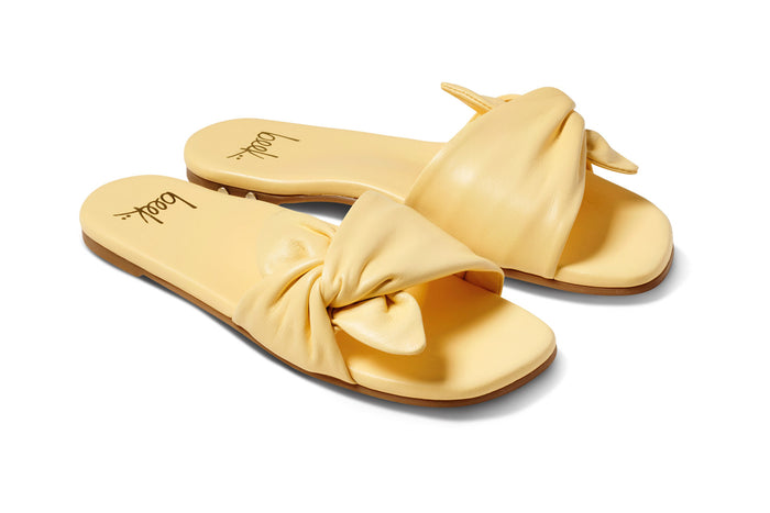 beek Sweetbird Leather Slide Sandal Glow