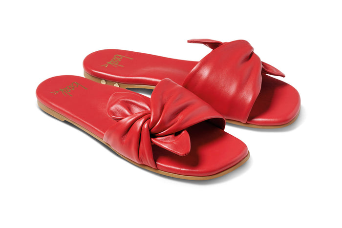 beek Sweetbird Leather Slide Sandal Lipstick